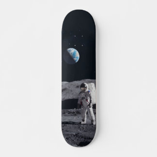 Tabla de Skate Astronauta en la Luna