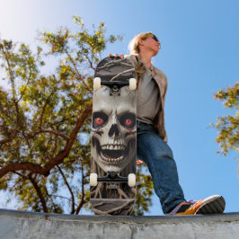 Tabla de Skate Cráneo de Monstruo del Horror