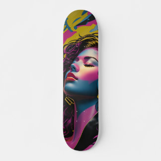 Tabla de Skate Joven Mujer Multicolor Relajada