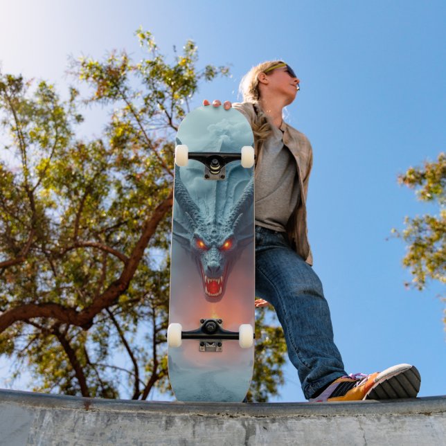 Tabla de Skate Monstruo Rectil con Cuernos (Ao ar livre 1)