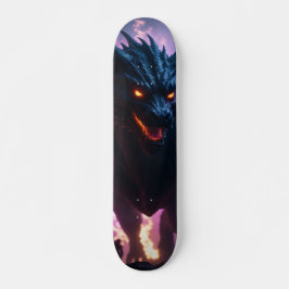 Tabla de skate Monstruoso Dragón Azul