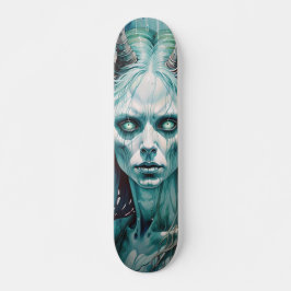 Tabla de Skate Mujer Monstruosa con Cuernos