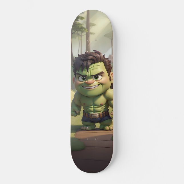 Tabla de Skate Pequeño Cómic Vengador Verde (Frente)