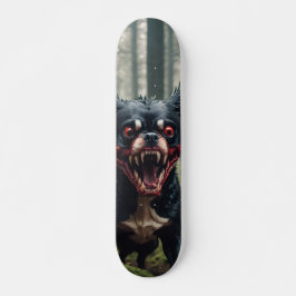 Tabla De Skate Perro Poseído Agresivo