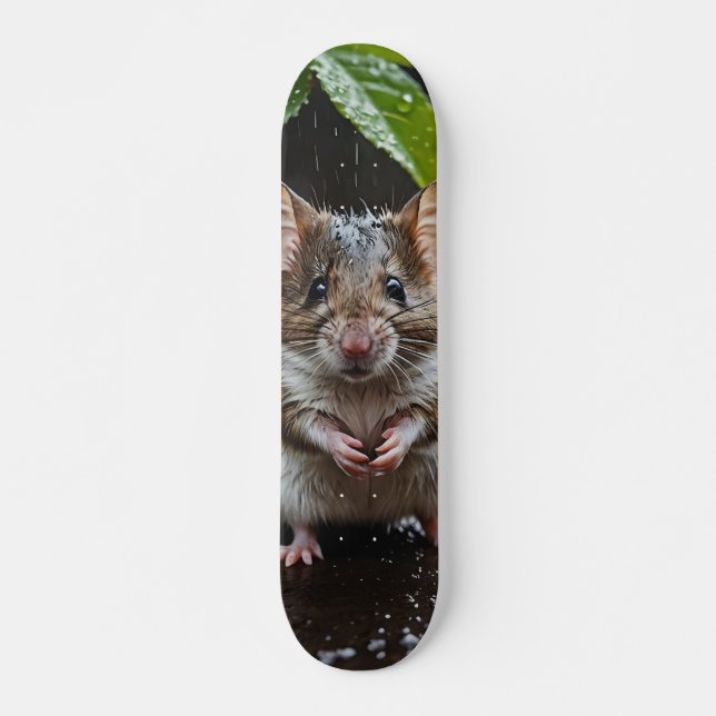 Tabla de Skate Ratón Mojado Salvaje (Frente)