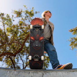 Tabla de Skate Zorro Monstruo Ojos Rojos