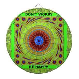 Tablero Dardos A Pastura Verde Tem Um Bom Dia, Não Se Preocupe.