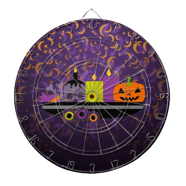 Tablero Dardos Abóbora & velas do roxo do pot-pourri (Frente)