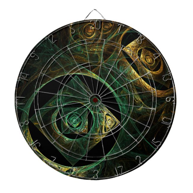 Tablero Dardos Abstrato de arte de vibrações mágicas (Frente)
