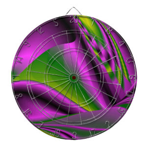 Tablero Dardos abstrato verde roxo Arco-Íris