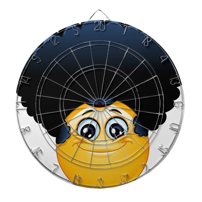 Tablero Dardos afro emoji (Frente)