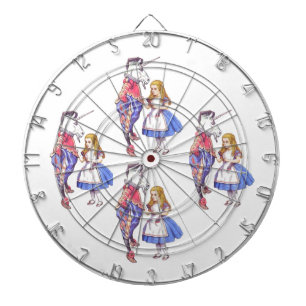 Tablero Dardos Alice no Dartboard do país das maravilhas & do