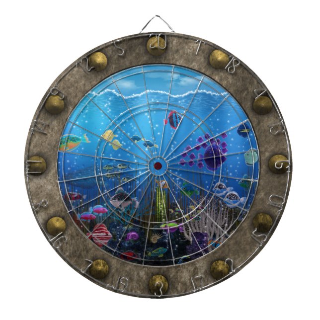 Tablero Dardos Amor subaquático - (Frente)