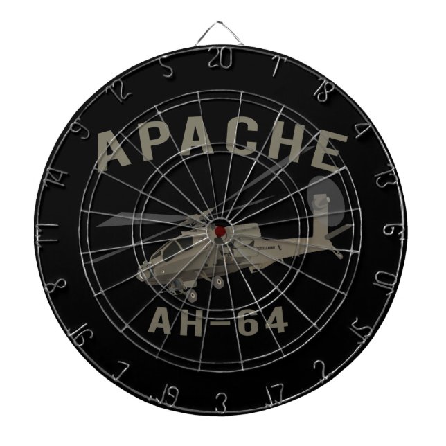 Tablero Dardos Apache AH-64 (Frente)
