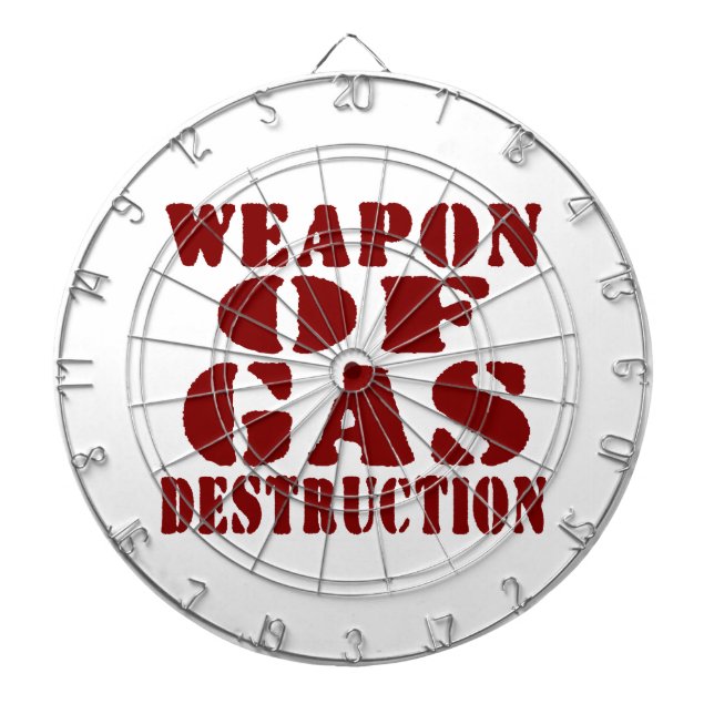Tablero Dardos Arma De Destruição De Gás (Frente)