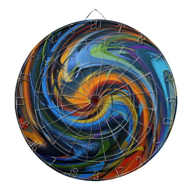 Tablero Dardos Arte Abstrata #31 (Frente)