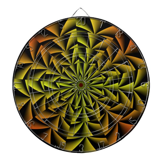 Tablero Dardos Arte Retroativa Espiral (Frente)