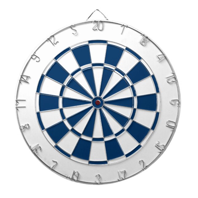 Tablero Dardos azuis marinhos e branco (Frente)