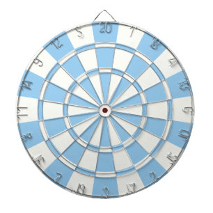 Tablero Dardos Azul Pálido E Branco