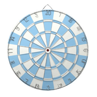 Tablero Dardos Azul Pálido E Branco