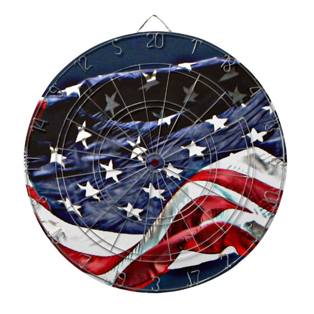 Tablero Dardos Bandeira Americana (Frente)
