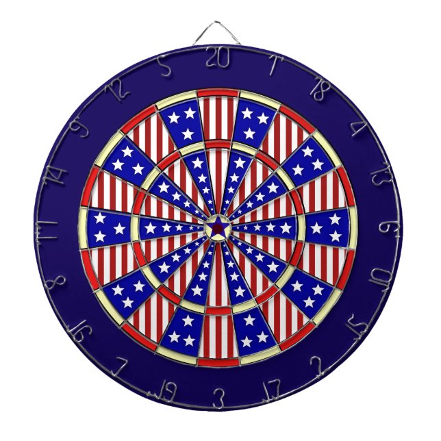 Tablero Dardos Bandeira americana da bandeira dos Estados Unidos (Frente)