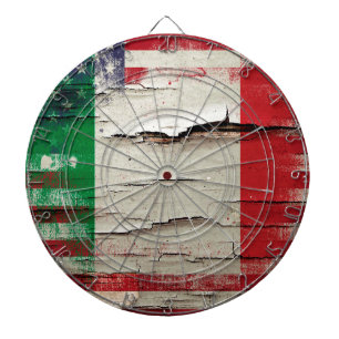 Tablero Dardos Bandeira americana italiana da pintura do