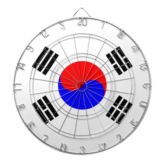Tablero Dardos Bandeira da Coreia do Sul (Frente)