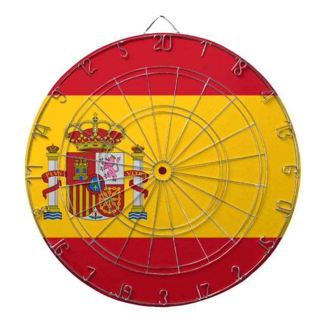 Tablero Dardos Bandeira da Espanha (Frente)