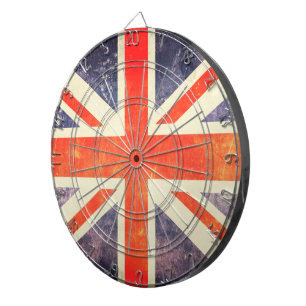 Tablero Dardos Bandeira de Union Jack do vintage