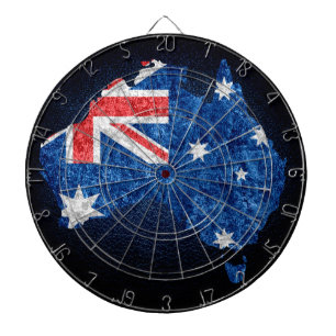 Tablero Dardos Bandeira e mapa de Austrália