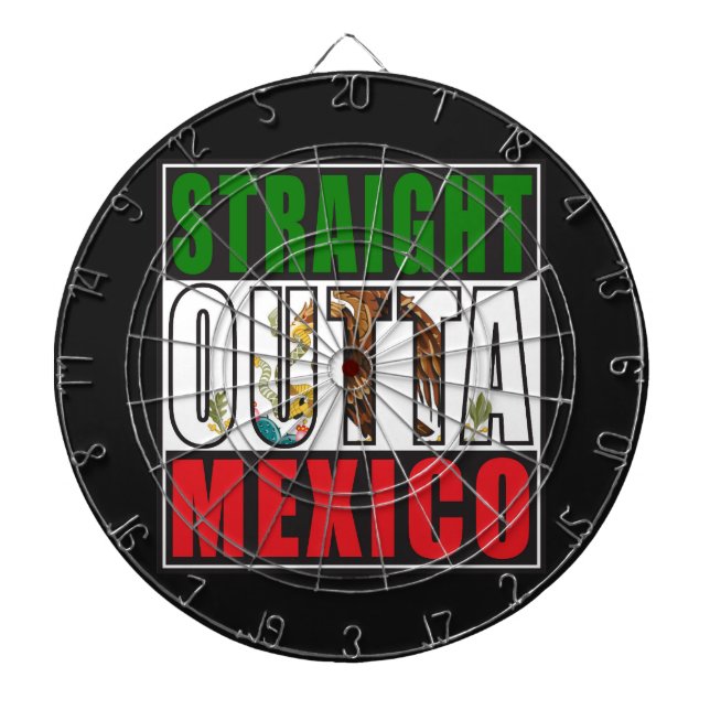 Tablero Dardos Bandeira reta de Outta México (Frente)