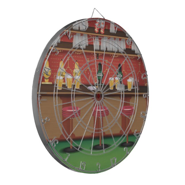 Tablero Dardos Bar de British Pub (Frente Esquerda)