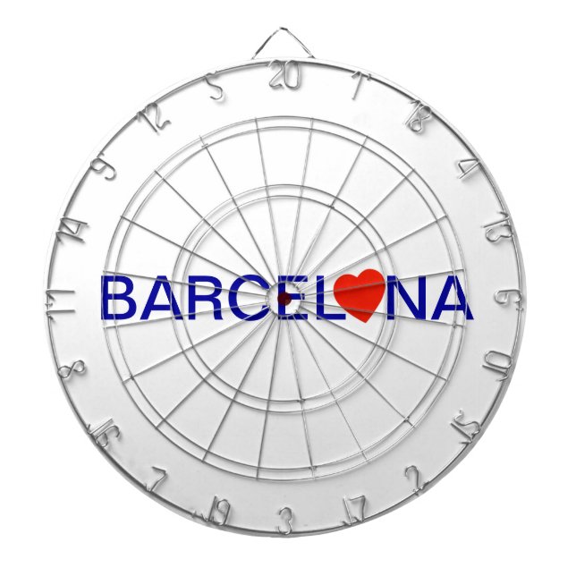 Tablero Dardos Barcelona love (Frente)