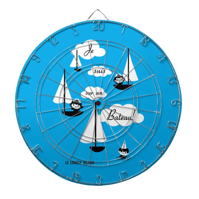 Tablero Dardos Barco do un do sur dos suis de Je! (Frente)