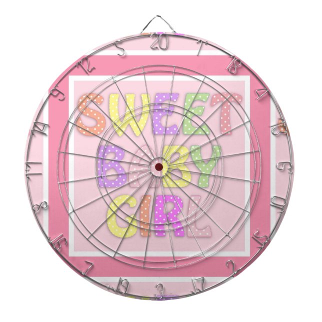 Tablero Dardos Bebê Menina (Frente)