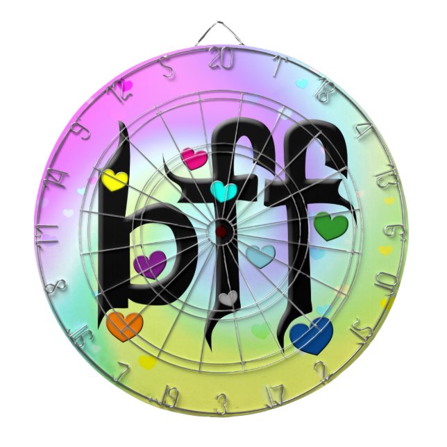 Tablero Dardos bff ~ corações (Frente)