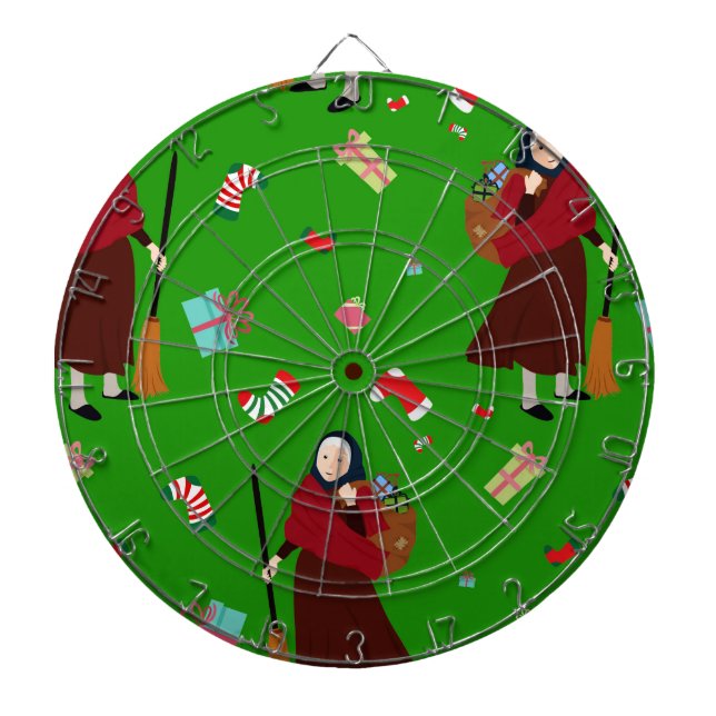 Tablero Dardos bruxa de natal Befana (Frente)