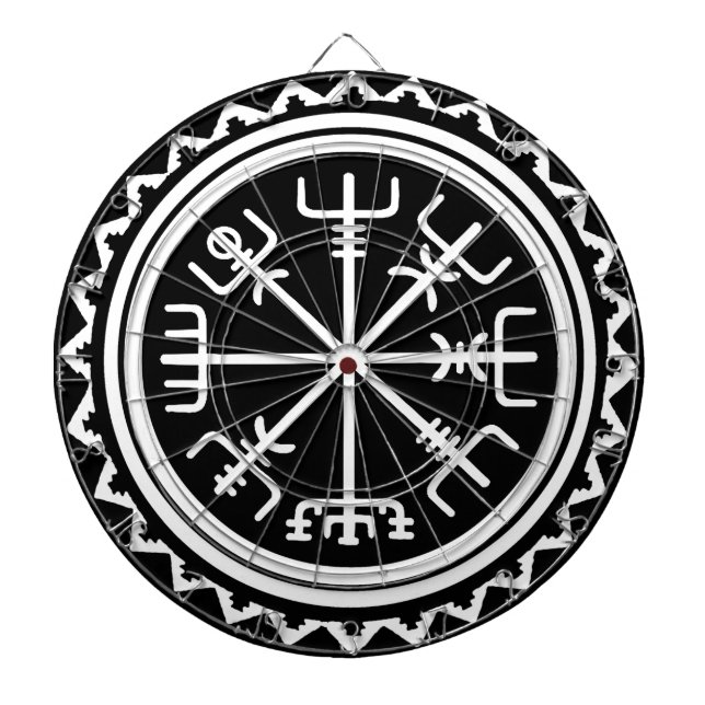 Tablero Dardos Bússola Viking Vegvisir (Frente)