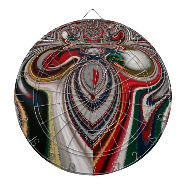 Tablero Dardos Caleidoscópio Natal: Casa Festiva, Secor Set (Frente)