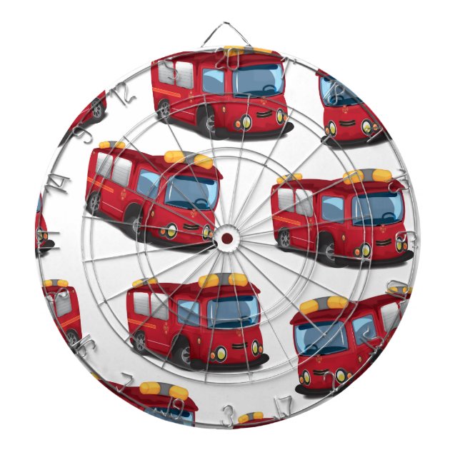 Tablero Dardos Caminhão de Bombeiros (Frente)