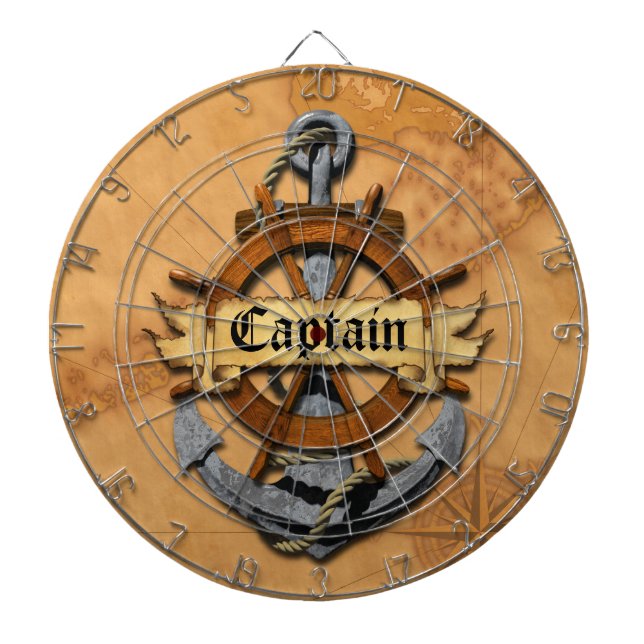 Tablero Dardos Capitão Âncora e roda (Frente)