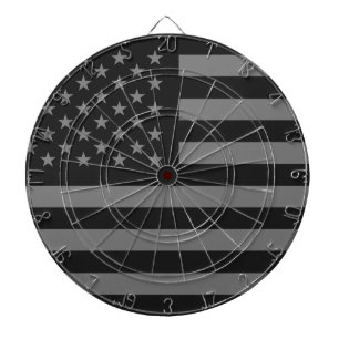 Tablero Dardos Cinzas do preto da bandeira americana