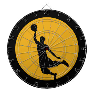 Tablero Dardos Círculo Dourado de Basquete