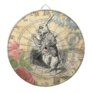 Tablero Dardos Coelho Branco Aventuras de Alice no País das Marav