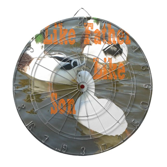 Tablero Dardos Como Pai Como Filho. (Frente)