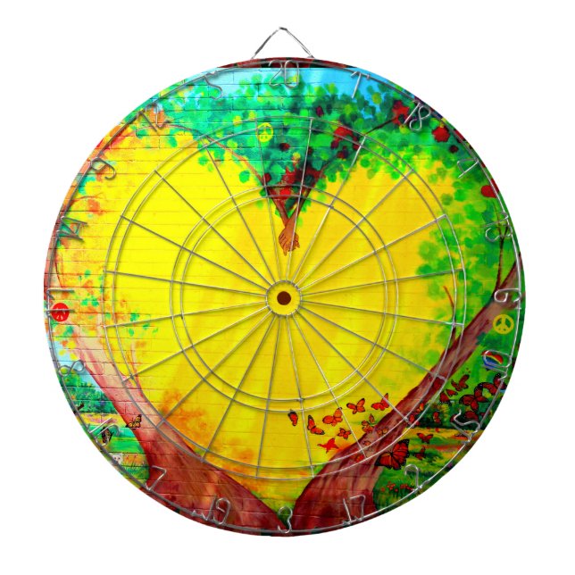Tablero Dardos conselho dart de coração douro (Frente)