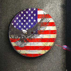 Tablero Dardos Conselho dart estilo antiquado da águia americana 