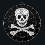 Tablero Dardos Conversa como um dia do pirata<br><div class="desc">Fale como um preto do dia do pirata telhado no branco</div>