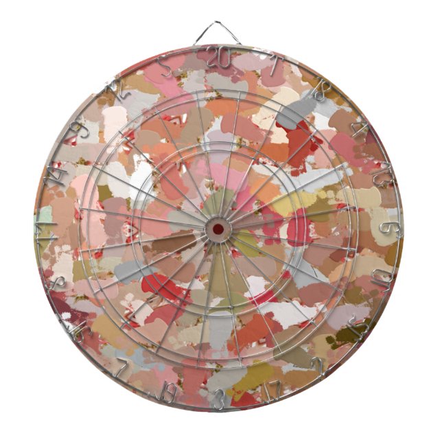 Tablero Dardos Coral Paint Splatter (Frente)